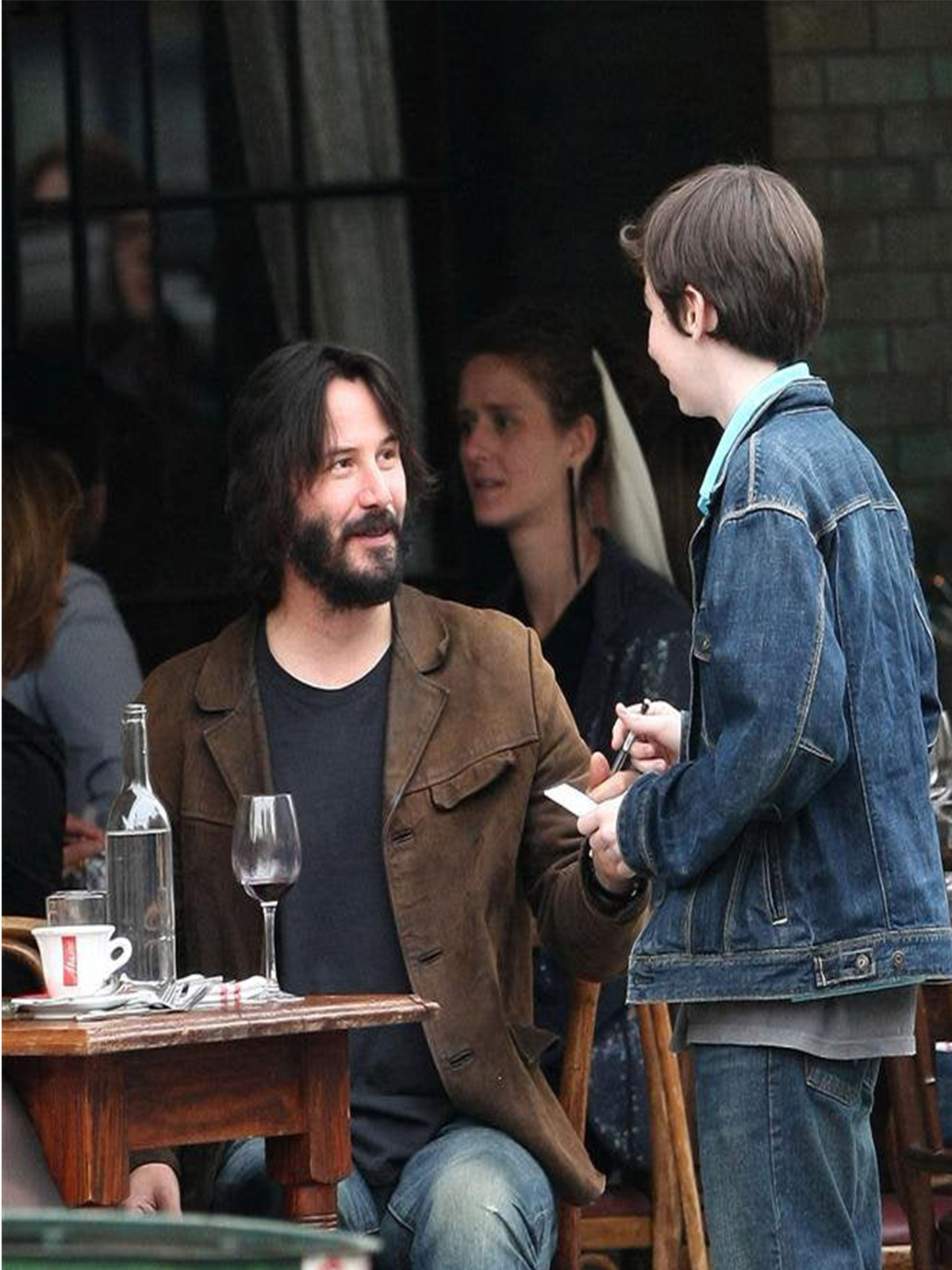 Keanu Reeves Mens Casual Brown Suede Leather Blazer Bay Perfect