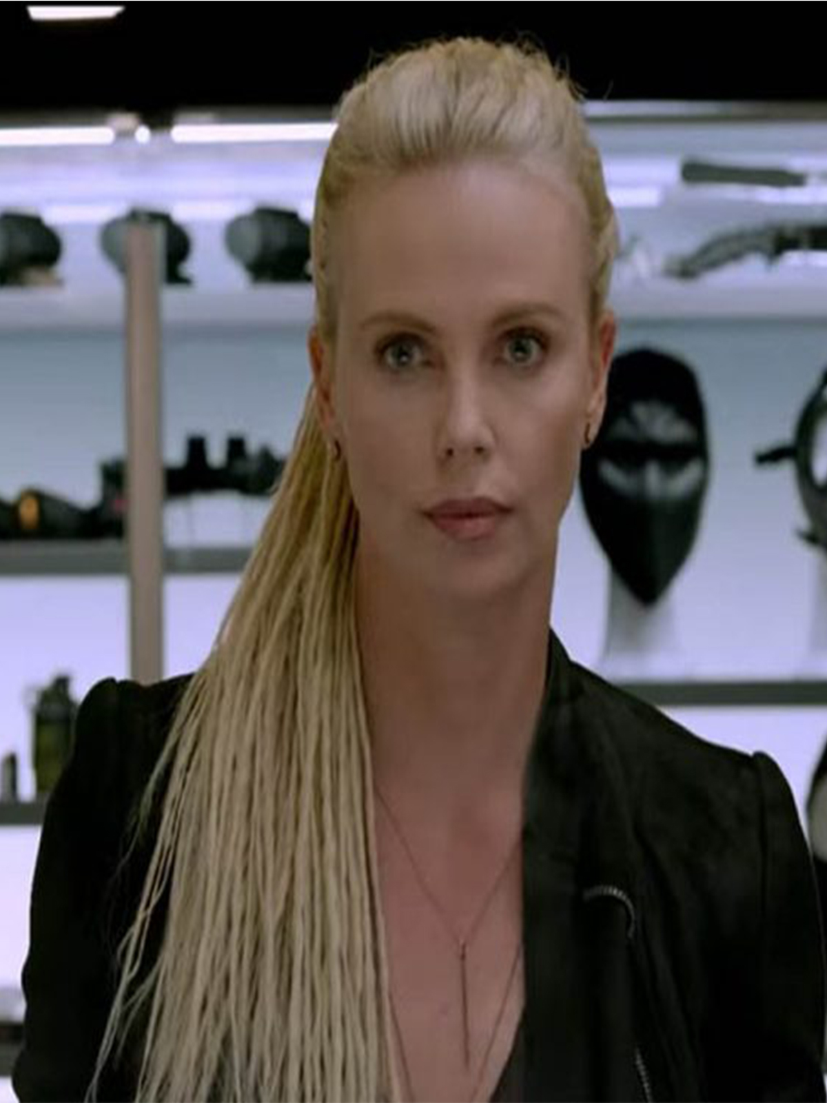 Charlize Theron Fast 8 Black Leather Jacket – Bay Perfect