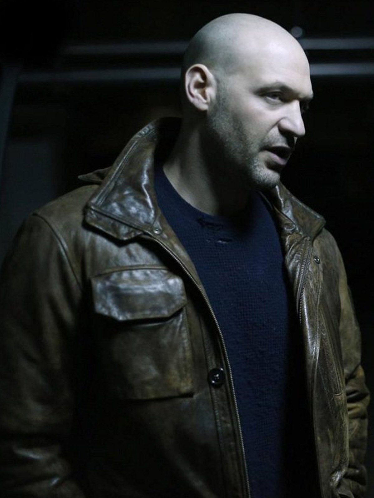Corey Stoll The Strain Brown Leather Jacket – Bay Perfect
