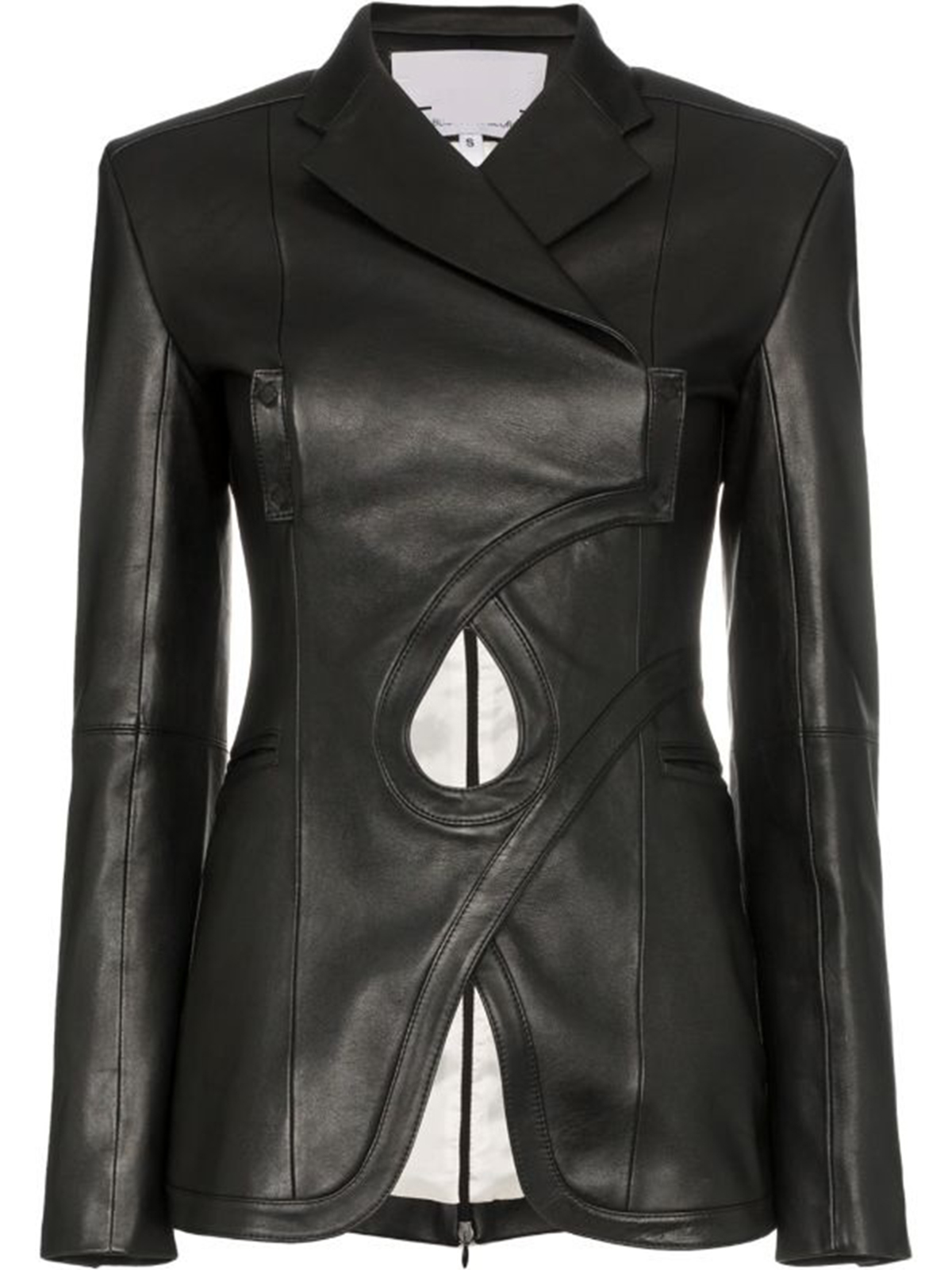 Fancy Women Black Leather Blazer – Bay Perfect