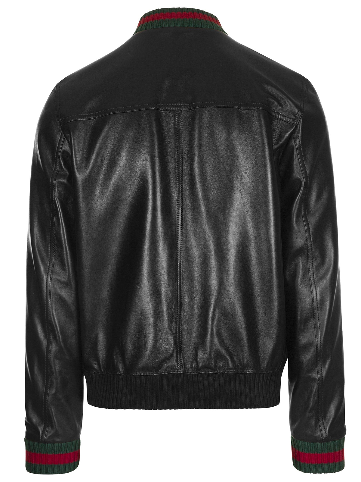 Gucci Web Black Leather Jacket – Bay Perfect