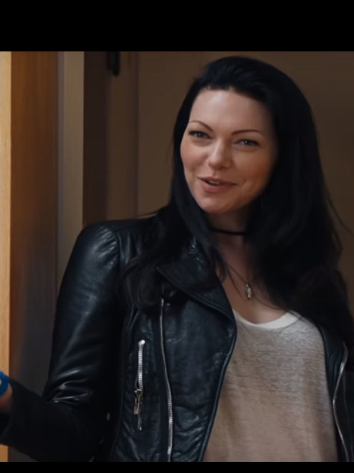 1200px x 1600px - Laura Prepon The Hero Black Leather Jacket â€“ Bay Perfect