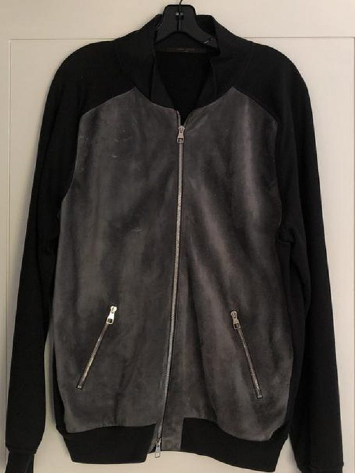 Men Louis Vuitton Black Leather Jacket – Bay Perfect