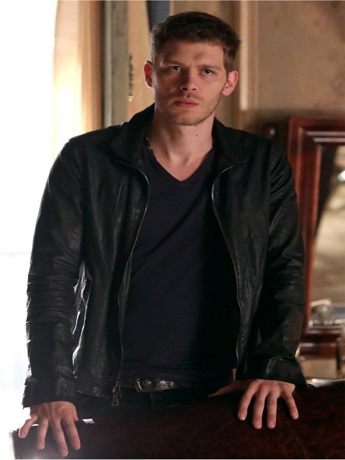 the vampire diaries leather jacket