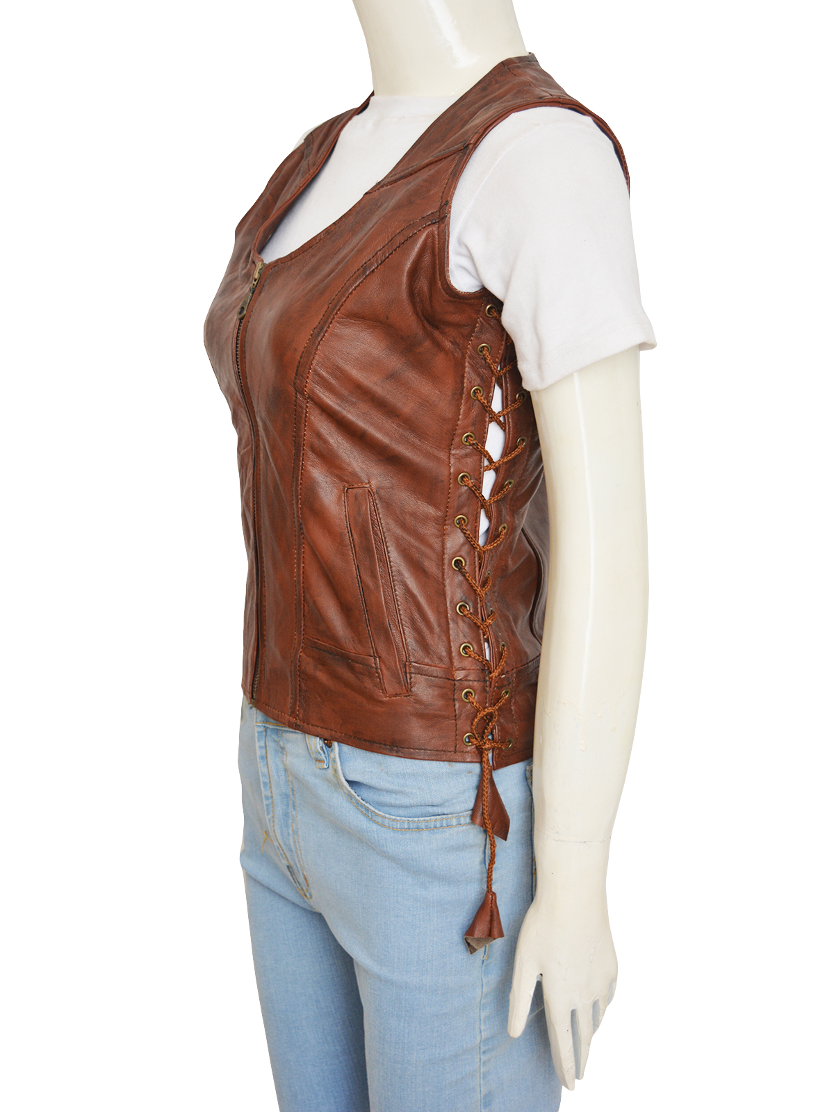 michonne leather vest