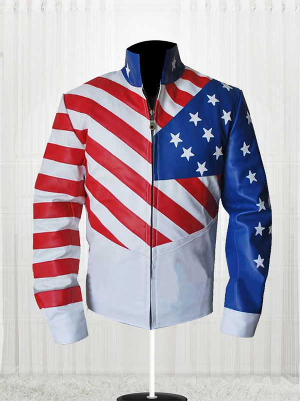 Vanilla Ice American Flag Leather Jacket – Bay Perfect