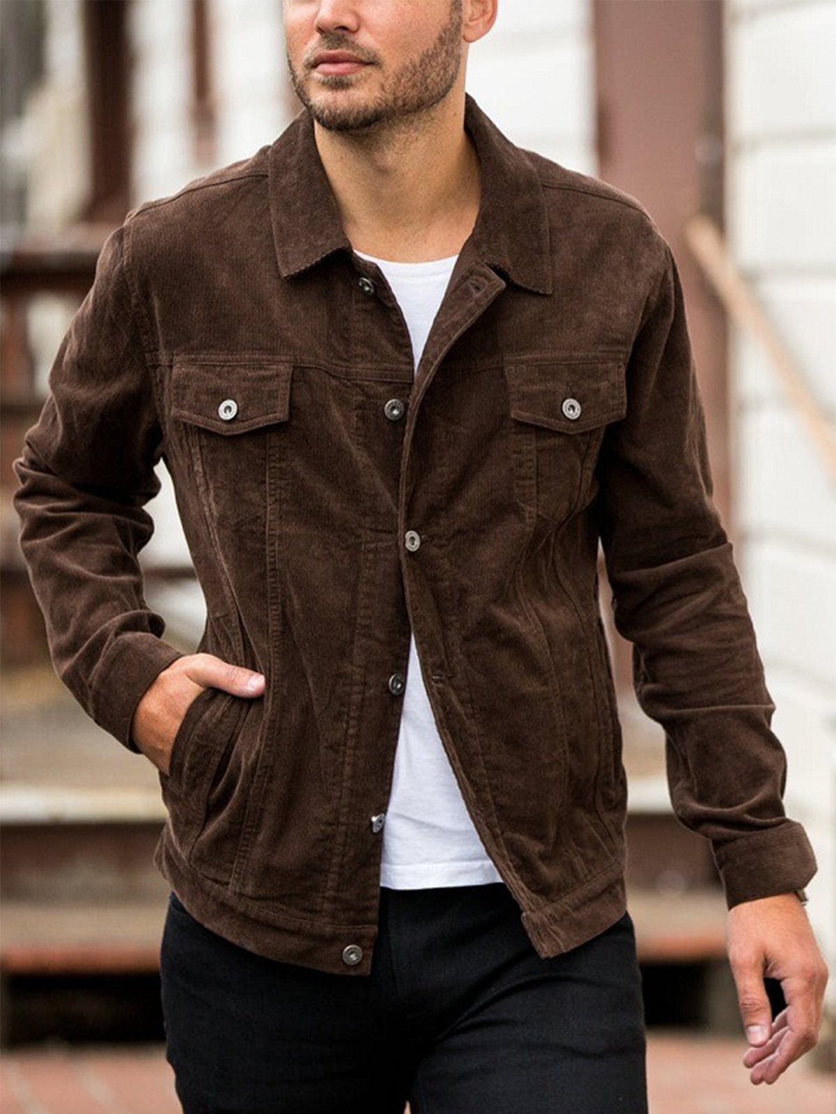 Men Exclusive Limited Edition Corduroy Jacket – Bay Perfect