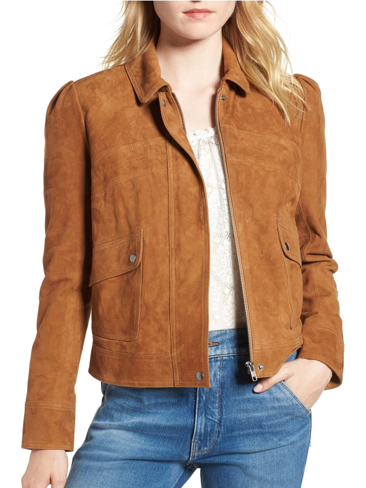 The Flash Season 5 Jessica Parker Kennedy Suede Jacket – Bay Perfect