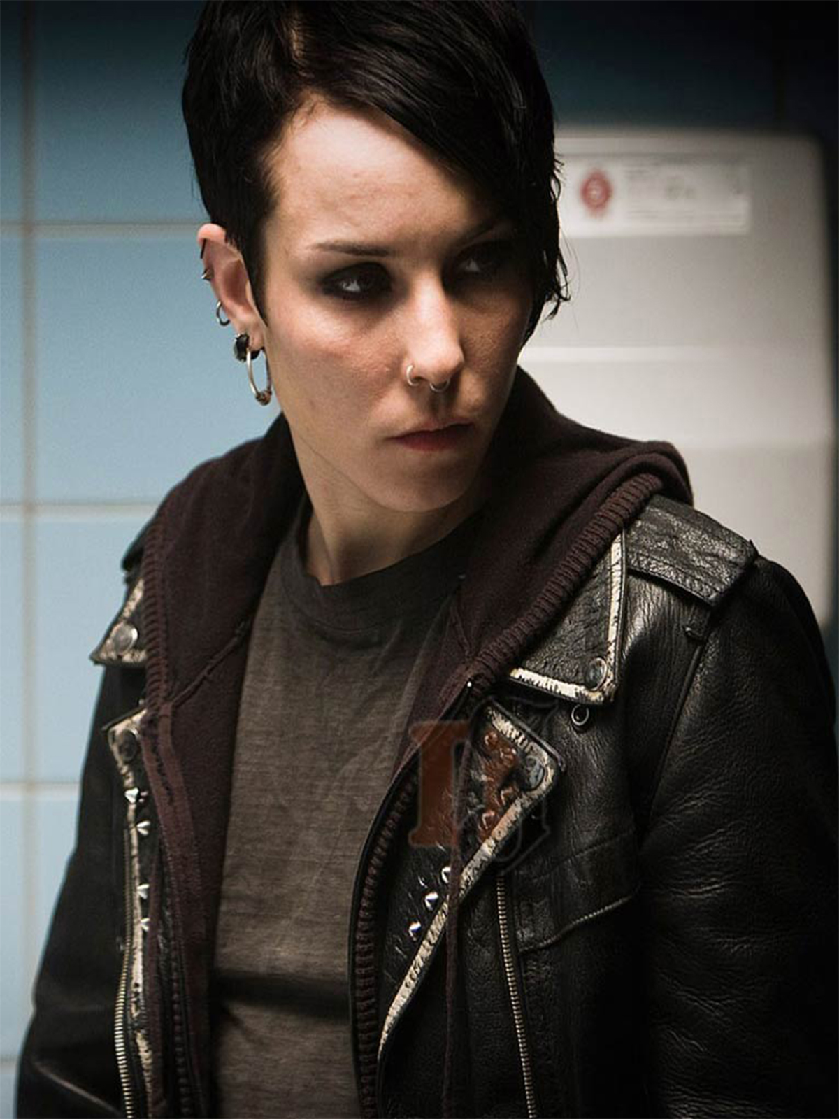 Lisbeth Salander The Girl With The Dragon <b>Tattoo</b> Leather Jacket.